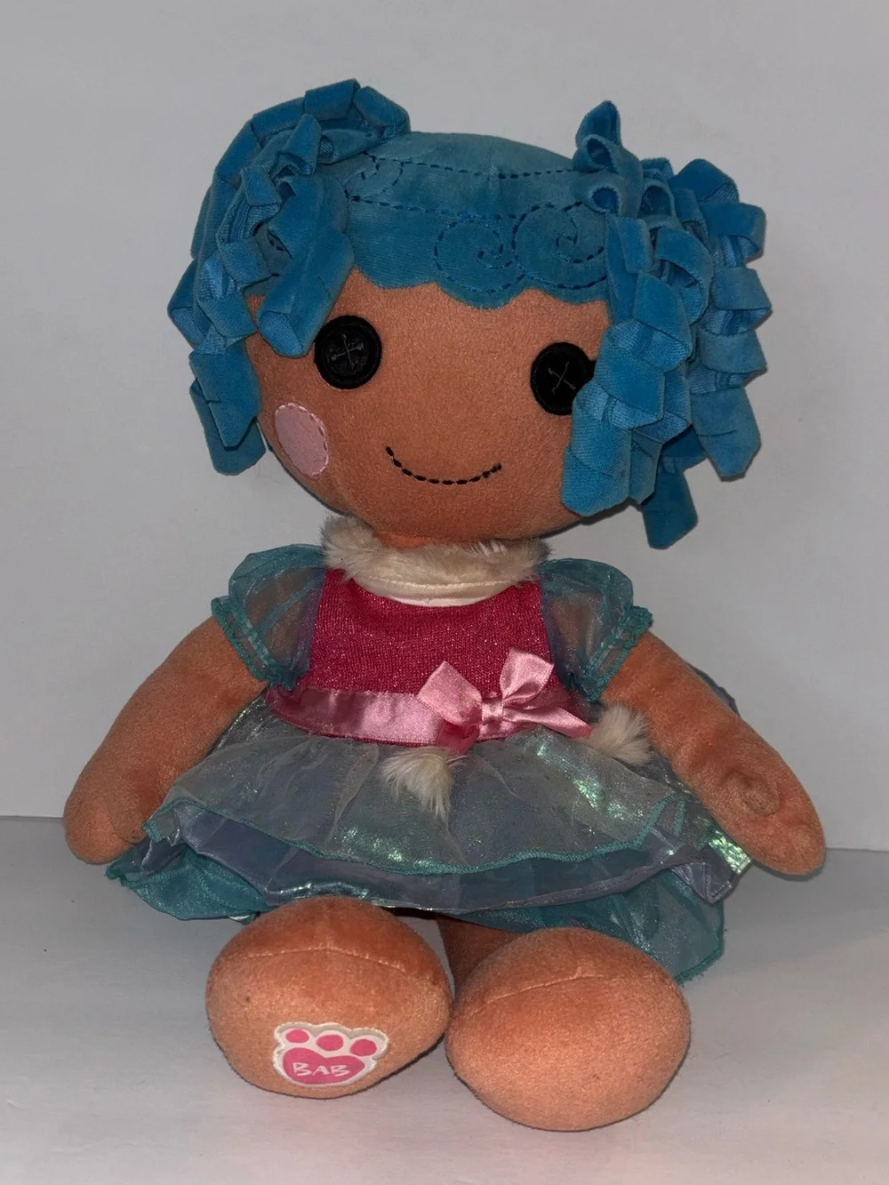 Build A Bear Lalaloopsy Plush Doll Mittens Fluff 'N Stuff Super Silly Party 20”